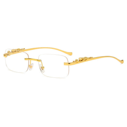 Vintage Rimless Square Sunglasses