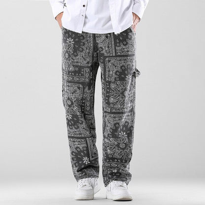 Printed Men's Loose Pants