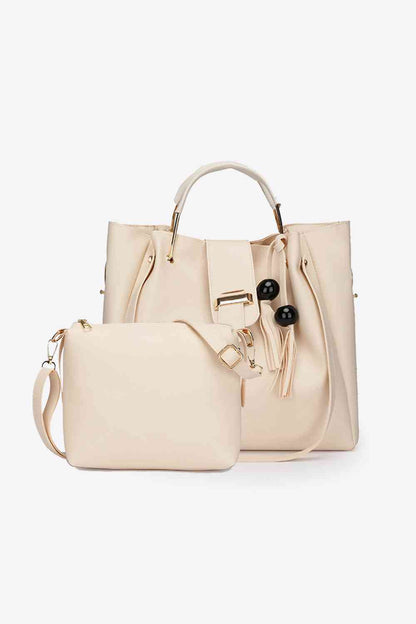 2-Piece PU Leather Bag Set