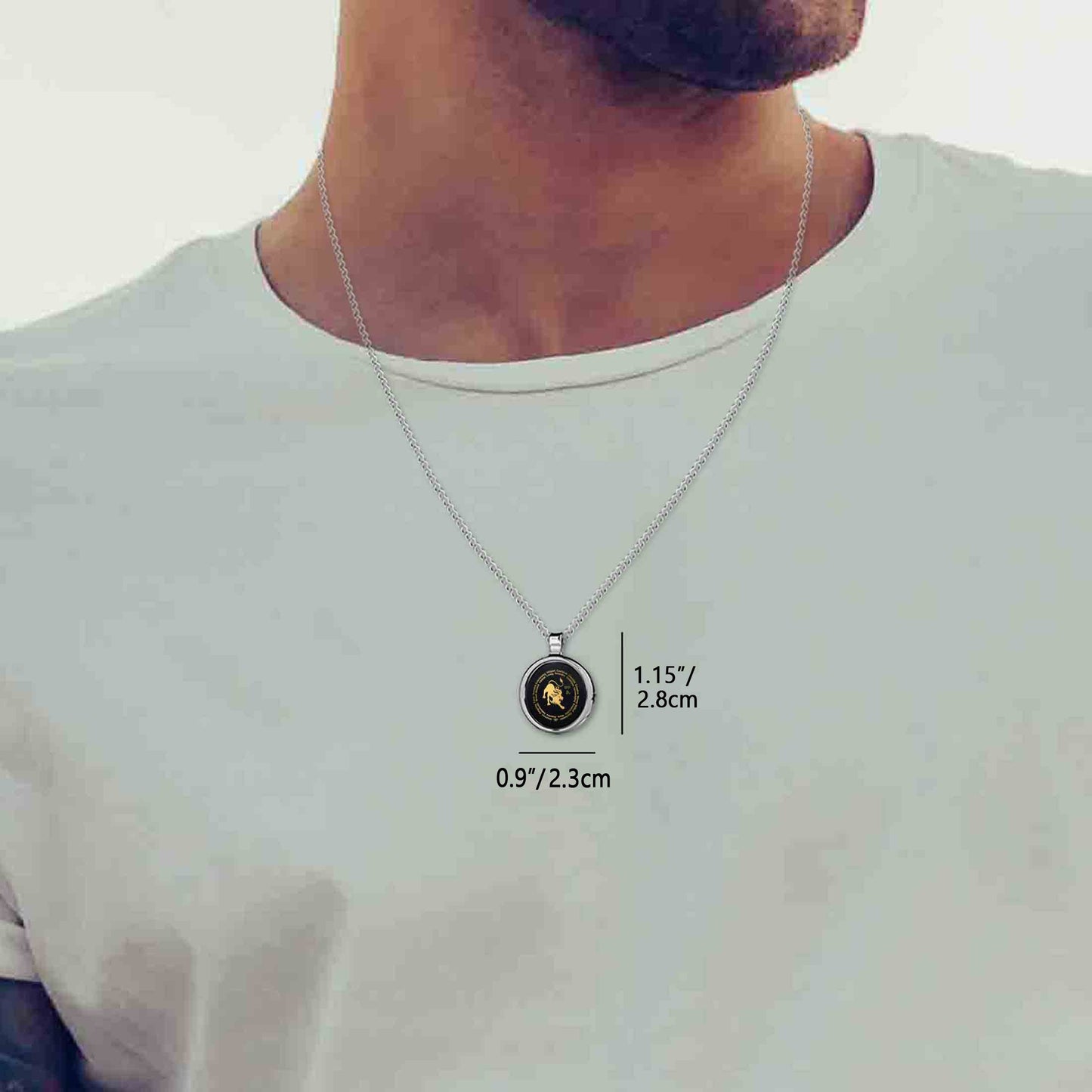 Leo Necklaces for Lovers of the Zodiac 24k Gold Inscribed