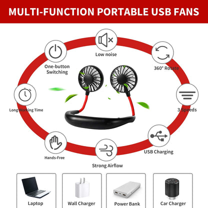 Portable Hanging Neck Sport Fan