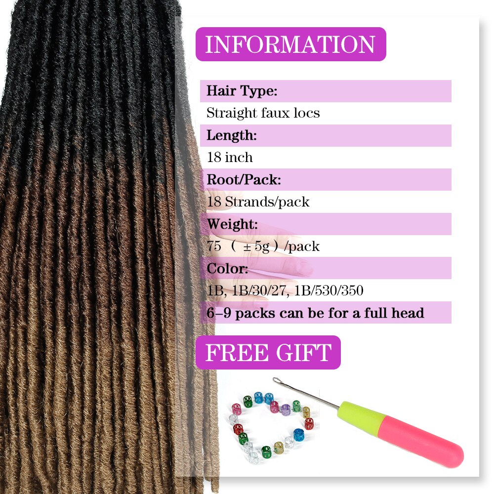 Synthetic Dreadlocks Hair Extensions